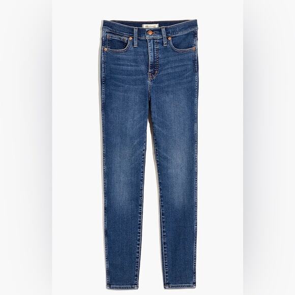 Madewell Petite 10" High-Rise Skinny Ankle Jeans Tencel Denim 32P - Picture 5 of 11